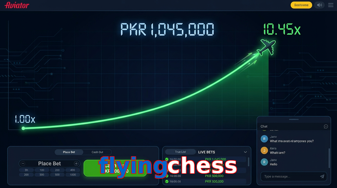 Main screen of Flyingchess aviator page for PK players