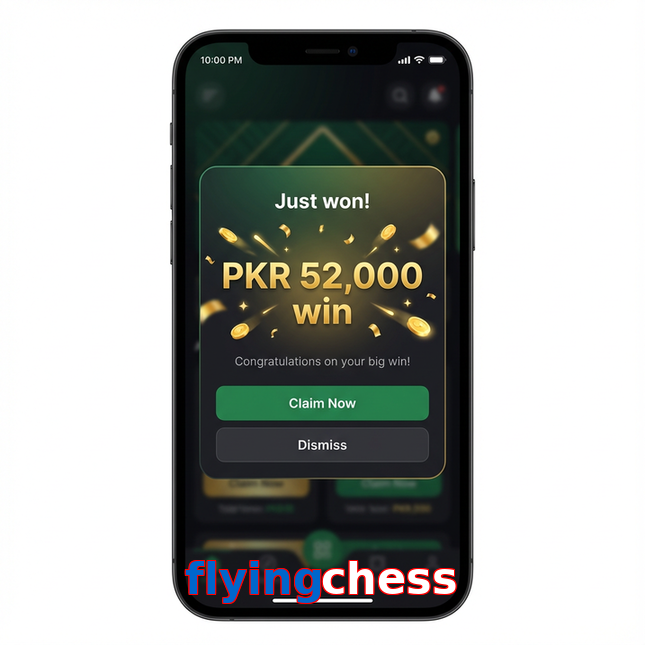 Main screen of Flyingchess win page for PK players